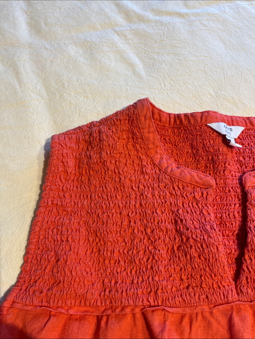 Crown & Ivy Women's Sleeveless Solid Smocked Peasant Dress Size XL - Picture 7 of 10